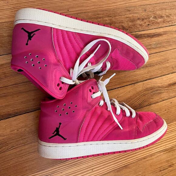 Nike Air Jordan 1 Flight 4 Basketball Shoes Pink 820183 609  Nike Air Jordan 1 Flight 4 Basketball Shoes Sneakers Pink 820183-609 Size  7Y